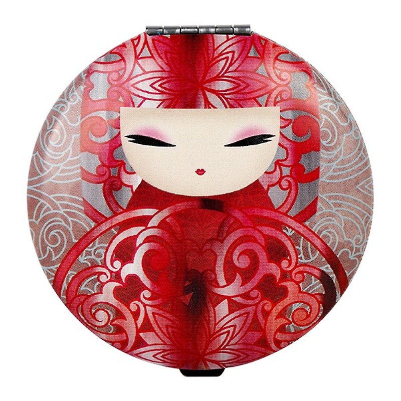 Kimmidoll and blessing dolls with a mirror Yoka - Makeup Brushes - Other Metals Red