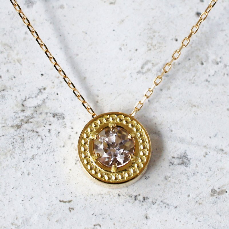 Mill Circle Necklace / K18 - Necklaces - Other Metals Gold