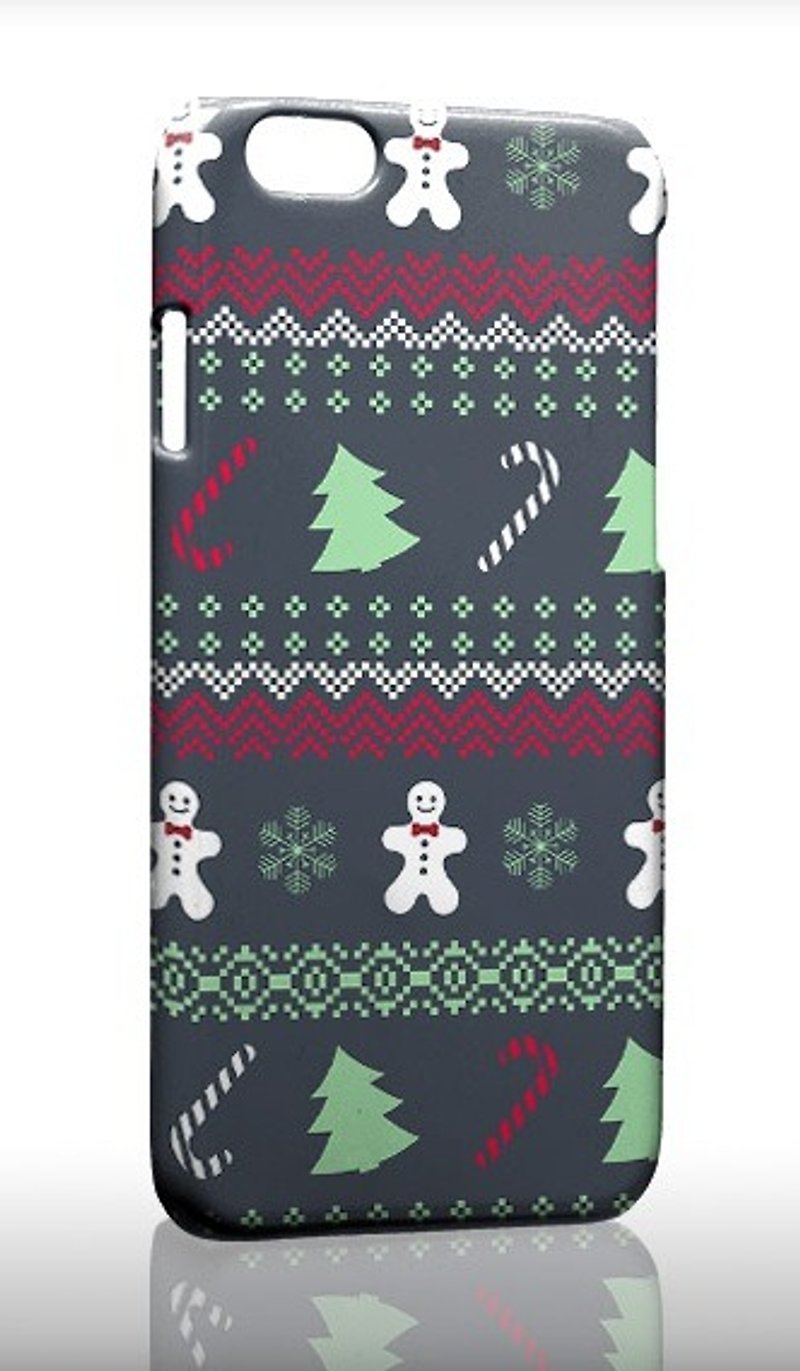 Gingerbread Man Christmas pattern custom Samsung S5 S6 S7 note4 note5 iPhone 5 5s 6 6s 6 plus 7 7 plus ASUS HTC m9 Sony LG g4 g5 v10 phone shell mobile phone sets phone shell phonecase - เคส/ซองมือถือ - พลาสติก สีดำ