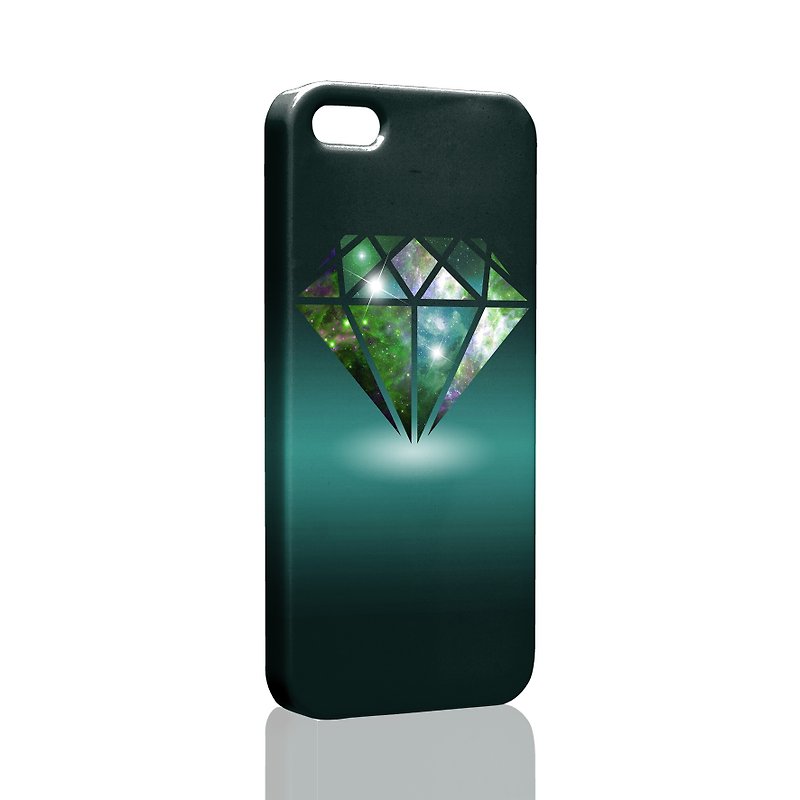 Rock Diamond(墨綠色)訂製 Samsung S5 S6 S7 note4 note5 iPhone 5 5s 6 6s 6 plus 7 7 plus ASUS HTC m9 Sony LG g4 g5 v10 手機殼 手機套 電話殼 phonecase - 手機殼/手機套 - 塑膠 綠色