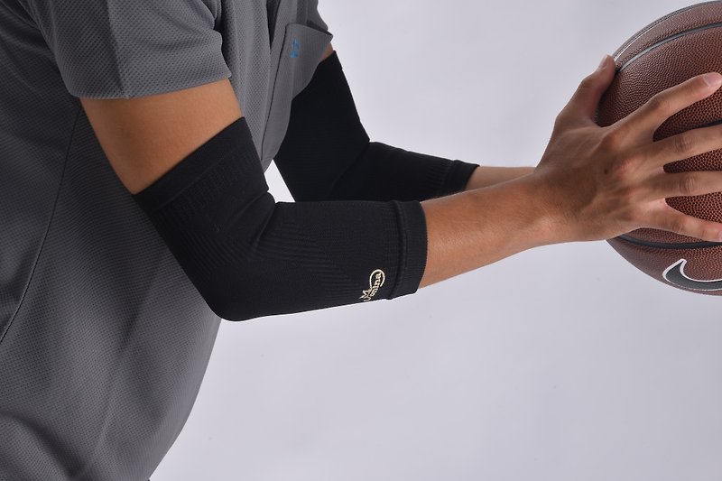 スポーツヘルスケア肘 2入 - トレーニング用品 - ポリエステル ブラック