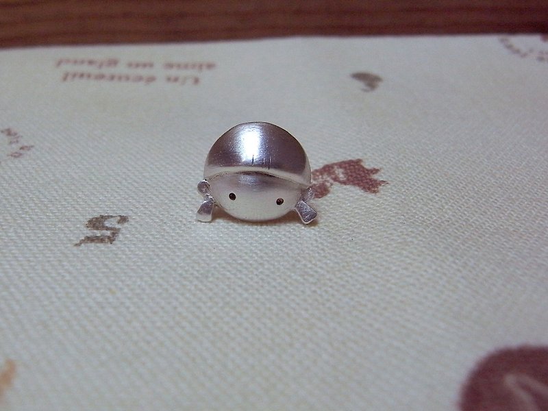 Cute Pigtail Girl--Little Cute Head--Sterling Silver--Stud Earrings - ต่างหู - เงิน สีเทา