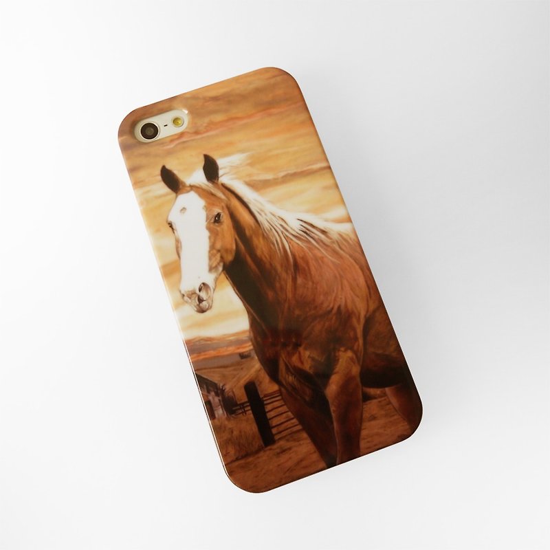 Horse racing horse 3D Full Wrap Phone Case, available for  iPhone 7, iPhone 7 Plus, iPhone 6s, iPhone 6s Plus, iPhone 5/5s, iPhone 5c, iPhone 4/4s, Samsung Galaxy S7, S7 Edge, S6 Edge Plus, S6, S6 Edge, S5 S4 S3  Samsung Galaxy Note 5, Note 4, Note 3,  Not - อื่นๆ - พลาสติก 