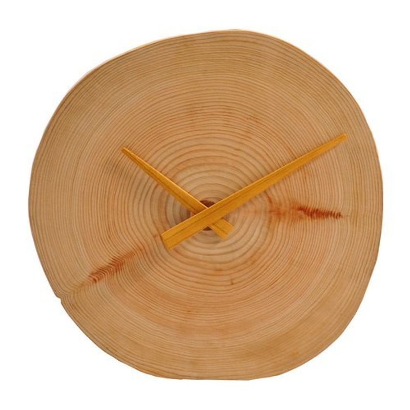【林木一郎木創館】無垢時計圓形-日本檜木 - Clocks - Wood 