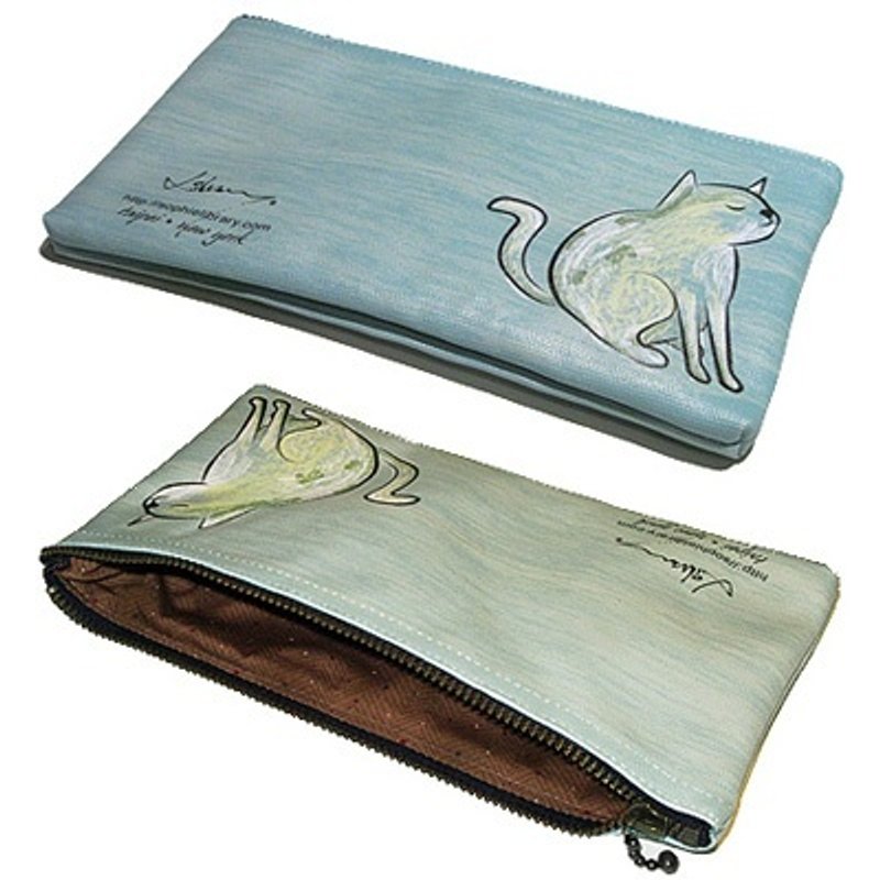 catpose I 擺破死的貓1 - 限量筆袋 - Pencil Cases - Waterproof Material Khaki