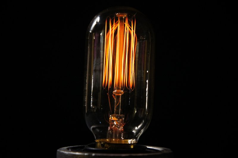 Edison-industry industrial wind Edison bulb fat tube fireworks retro styling - โคมไฟ - แก้ว สีเหลือง