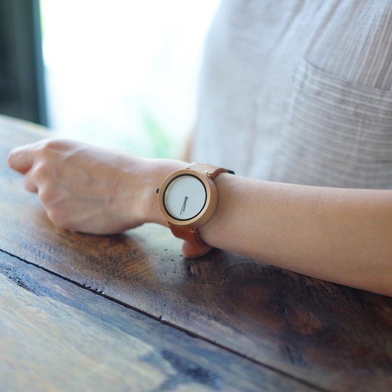 Lima Watch Sore Maple Camel - 女錶 - 木頭 橘色