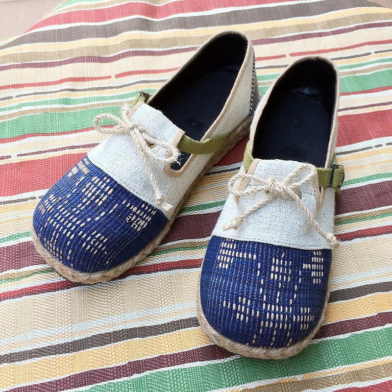 EARTH.er │ "NAGA CLOUD" natural hemp shoes ● "NAGA CLOUD" Hemp Casual Slip-On Shoes│ :: :: Hong Kong original design brand - รองเท้าลำลองผู้หญิง - ผ้าฝ้าย/ผ้าลินิน ขาว