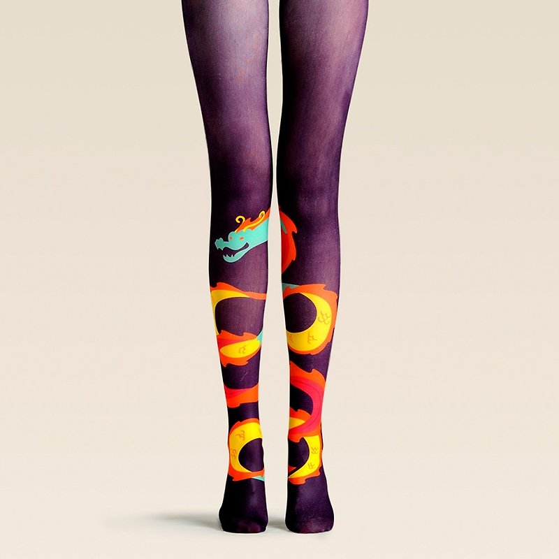 viken plan 設計師品牌 連褲襪 棉襪 創意絲襪 圖案絲襪 绮龍 - 襪子 - 棉．麻 