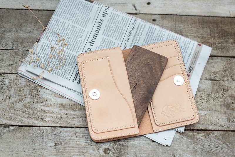 Italian Leather Shoulder iPhone Case / iPhone 6 Only / Free Color Selection / Handmade - Phone Cases - Genuine Leather Brown