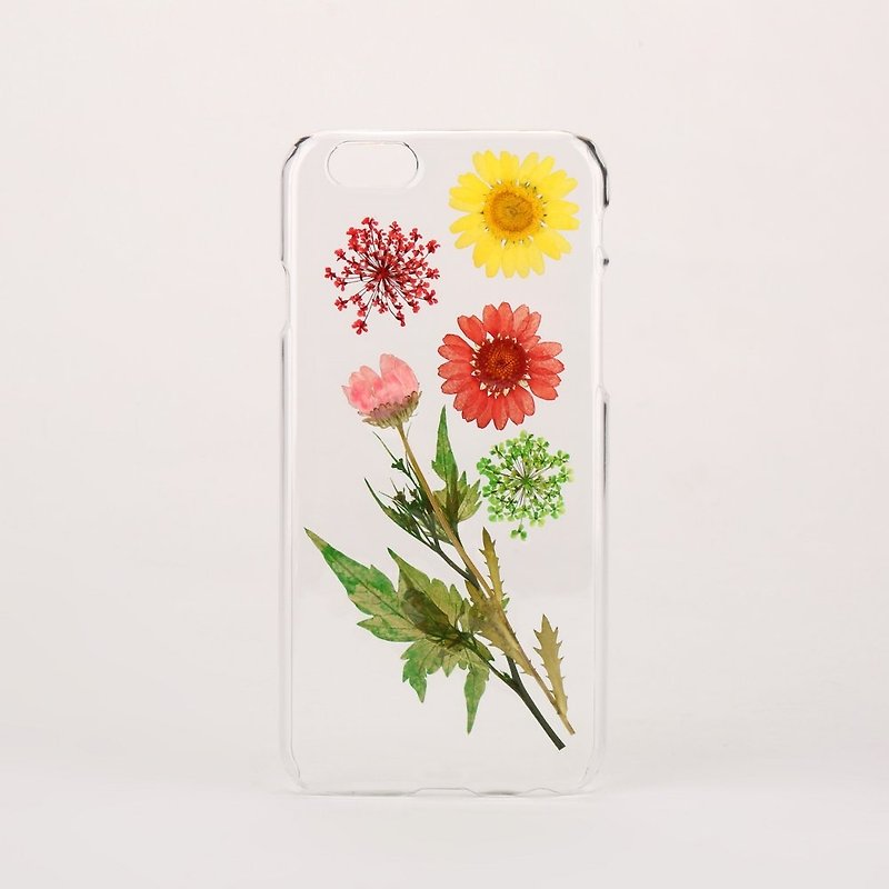 Pressed Flower Clear Case for iPhone 6s/6sPlus/6/6plus/5/4,Samsung Galaxy S6/S5/S4/S3/Note4/Note3/Note2 - Phone Cases - Plants & Flowers Multicolor