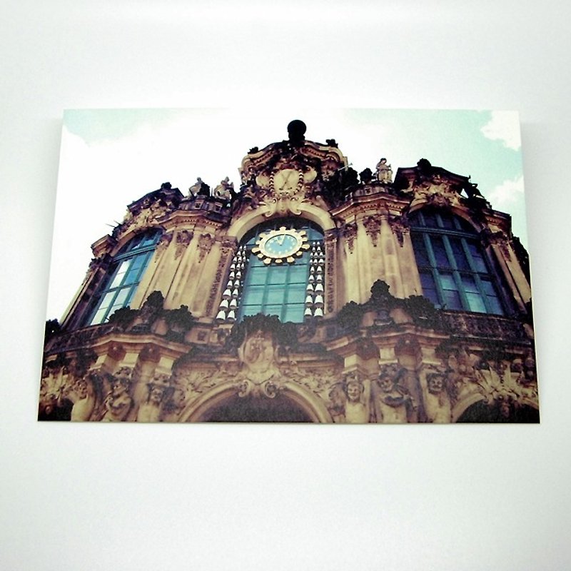 攝影明信片 | 城市小旅行 - 德國德勒斯登．陶瓷鐘 - 心意卡/卡片 - 紙 咖啡色