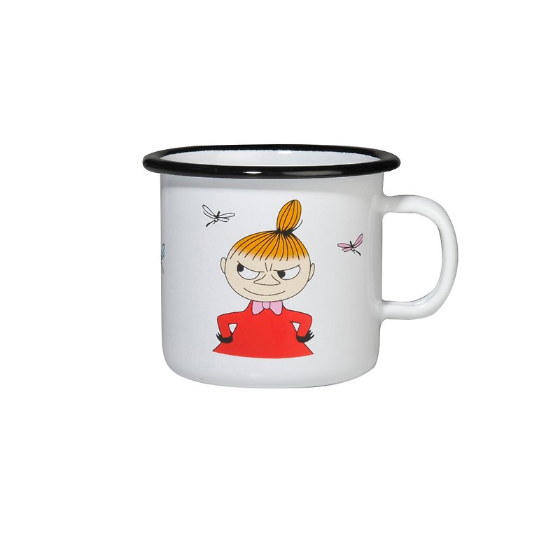 Finnish Moomin Moomin enamel mug 2.5 dl (Little hips) [small mug] Valentine's Day gift birthday gift exchange - Mugs - Enamel White