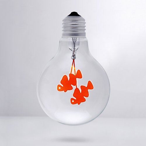 DarkSteve 「演活生命」 DarkSteve「演活生命」- 設計師燈泡 - 自由雙魚球燈泡 Edison-Style 愛迪生燈泡: 1 個 (純燈泡)