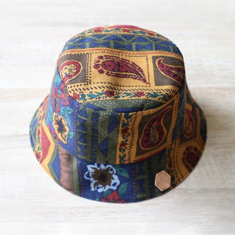 JOJA│ old cloth x Limited indigo amoeba-sided hat> Spot> M No. - Hats & Caps - Other Materials Brown