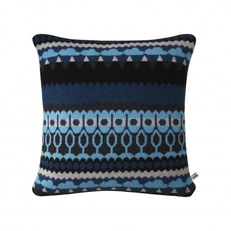[Winter Sale] Tree Pure Wool Pillow-Blue | Donna Wilson - หมอน - ขนแกะ สีน้ำเงิน