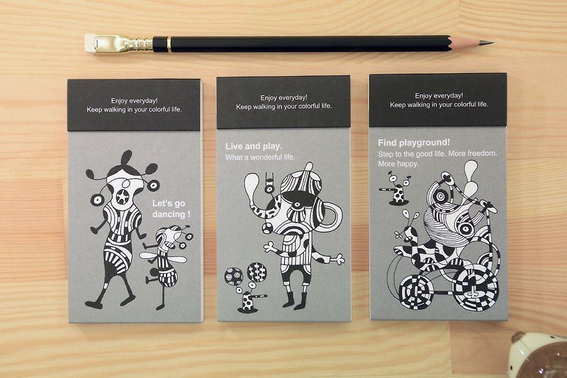 Live and Play〡 carry note paper 〡 (gray) Comments (3) - Sticky Notes & Notepads - Paper Gray