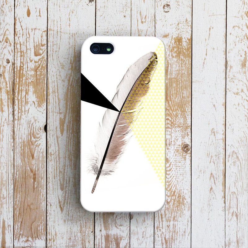 OneLittleForest - Original Mobile Case - iPhone 5, iPhone 5c, iPhone 4- feather - Phone Cases - Plastic White