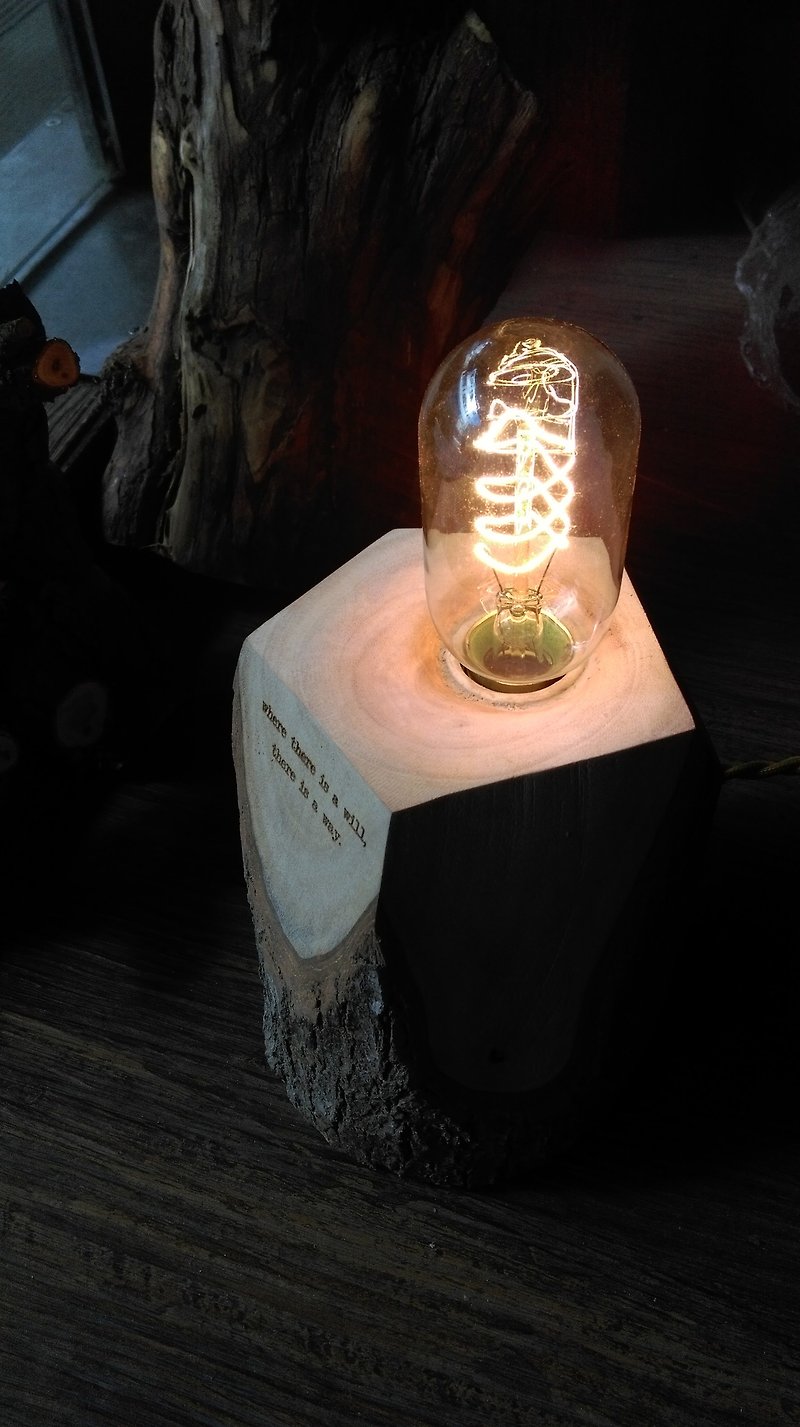CLスタジオカスタムウッドウッドランプスタンドナイトライト - 照明・ランプ - 木製 ブラウン