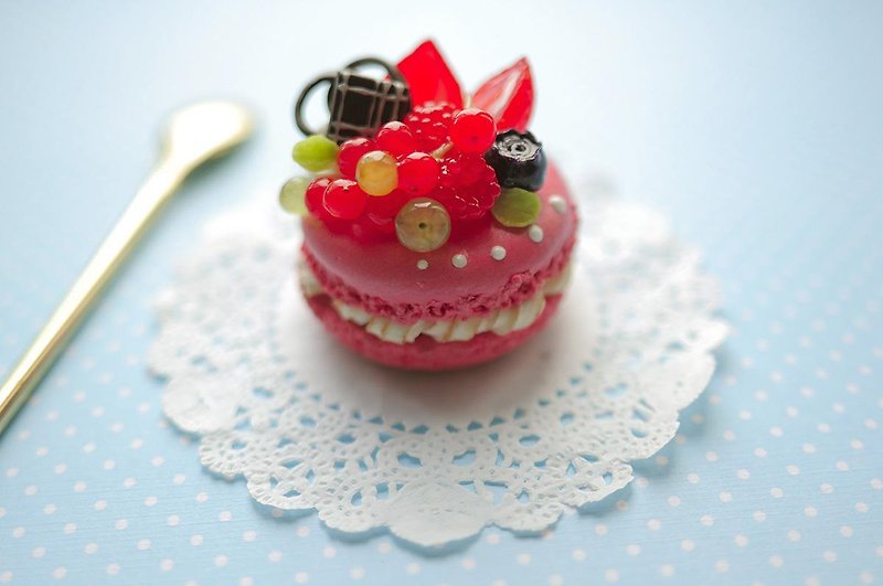 Sweet Dream☆Berry Macaron - Other - Other Materials Red