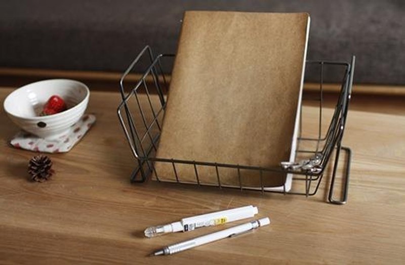 ✄ 生活道具 ︱復古文件收納鐵籃 - 擺飾/家飾品 - 其他金屬 灰色