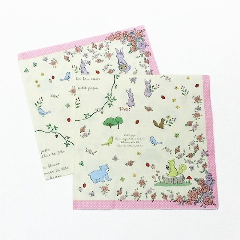 Aimez le style butterflies Gu Bate napkin 2 into the [Forest small animals (00057)] - งานไม้/ไม้ไผ่/ตัดกระดาษ - กระดาษ หลากหลายสี