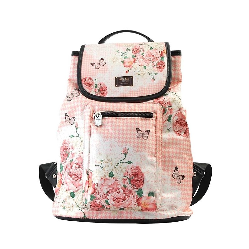 千鳥玫瑰 | 雙肩背包 | 後背包  | 側背包  | 旅行包 - 後背包/書包 - 其他材質 粉紅色