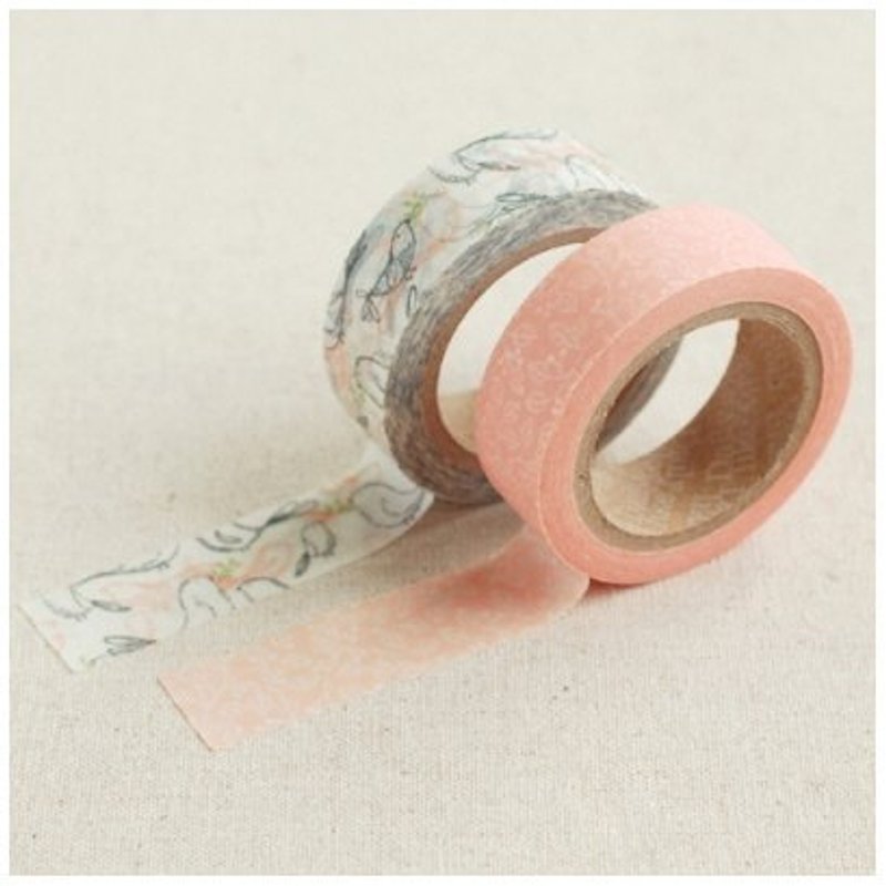 Dailylike and paper tape (2 into) 17-Murmur, E2D97891 - Washi Tape - Paper Pink