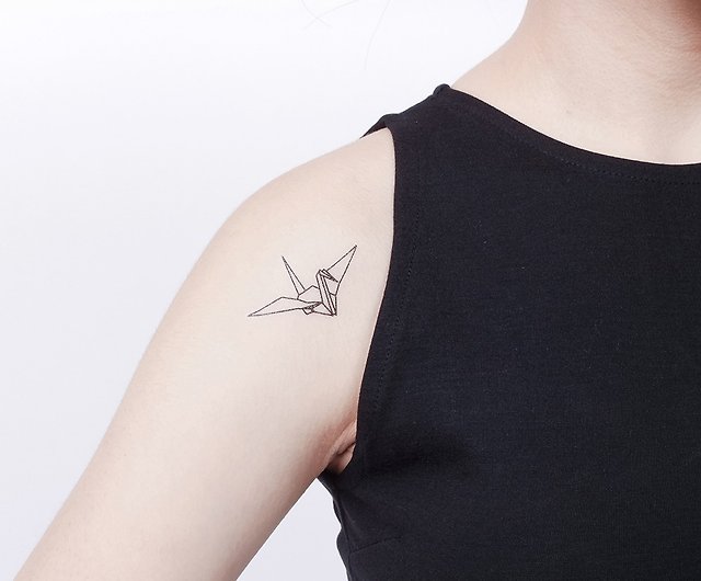 Surprise Tattoos - Paper crane blessing Temporary Tattoo - Shop Surprise  Tattoos Temporary Tattoos - Pinkoi