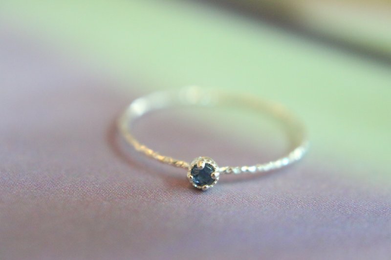 <☞ HAND IN HAND ☜> 藍寶石-抓到你了 純銀戒指 (0780) - 戒指 - 寶石 藍色
