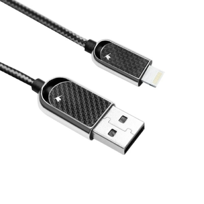 Cobra USB Cable with Carbon Fiber Lightning Connector - Other - Other Materials Black