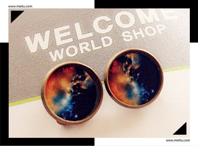 [Lan] summer earrings bronze stars - Earrings & Clip-ons - Other Metals 