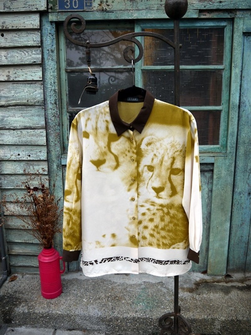 Gecko Gege - Japan - Cheetah vintage shirt - Women's Shirts - Polyester 