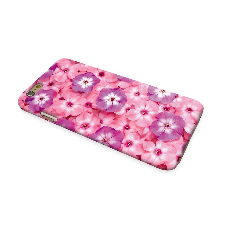 Pink Morning Glory Floral pattern 3D Full Wrap Phone Case, available for  iPhone 7, iPhone 7 Plus, iPhone 6s, iPhone 6s Plus, iPhone 5/5s, iPhone 5c, iPhone 4/4s, Samsung Galaxy S7, S7 Edge, S6 Edge Plus, S6, S6 Edge, S5 S4 S3  Samsung Galaxy Note 5, Note  - อื่นๆ - พลาสติก 