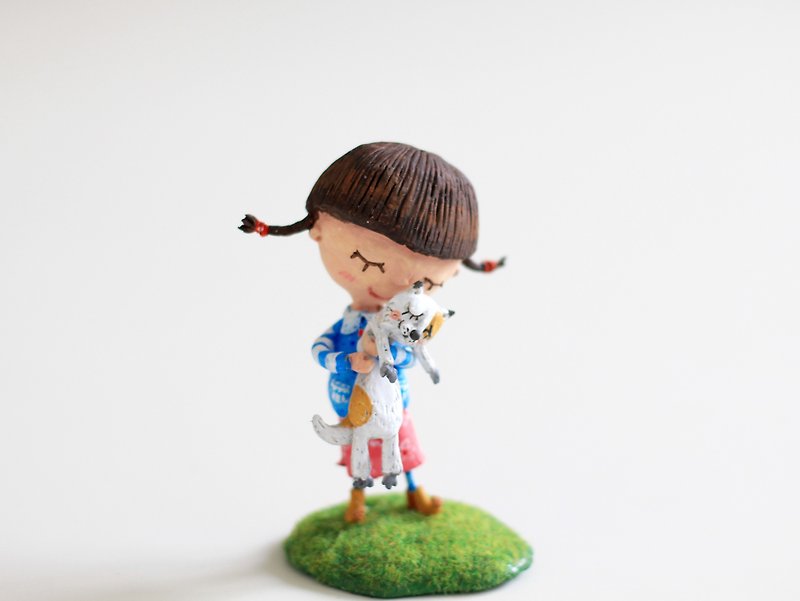 Lena mini doll _ ornamental series: Non-buy product - ของวางตกแต่ง - ดินเหนียว 