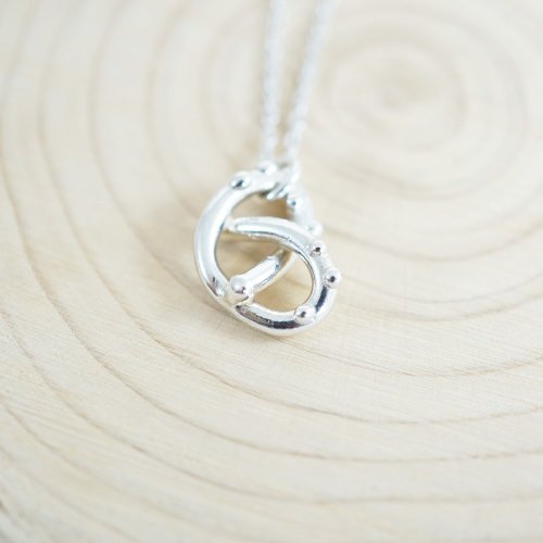 Pretzel Sterling Silver Necklace