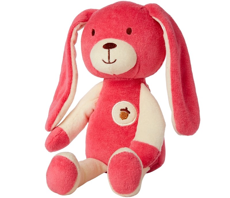 US MyNatural certified organic cotton animal dolls - pink bunny - ของเล่นเด็ก - ผ้าฝ้าย/ผ้าลินิน สึชมพู