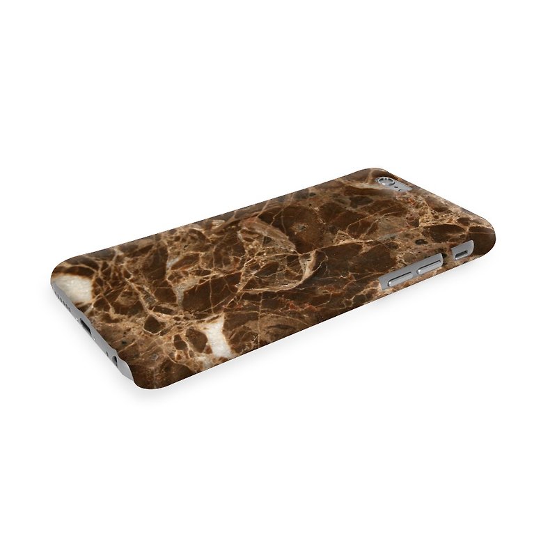 brown marble printed 3D Full Wrap Phone Case, available for  iPhone 7, iPhone 7 Plus, iPhone 6s, iPhone 6s Plus, iPhone 5/5s, iPhone 5c, iPhone 4/4s, Samsung Galaxy S7, S7 Edge, S6 Edge Plus, S6, S6 Edge, S5 S4 S3  Samsung Galaxy Note 5, Note 4, Note 3,  N - อื่นๆ - พลาสติก 