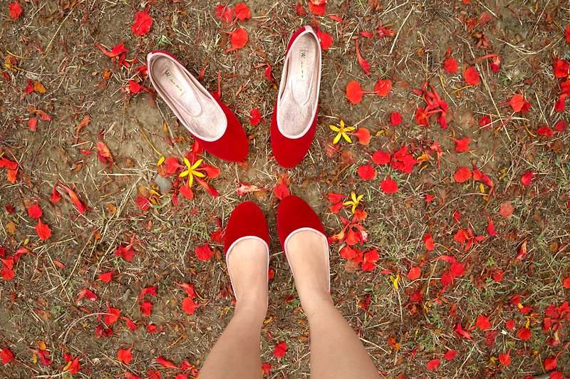 Rose (red) Limited WL microtip last flats -Red Flat
