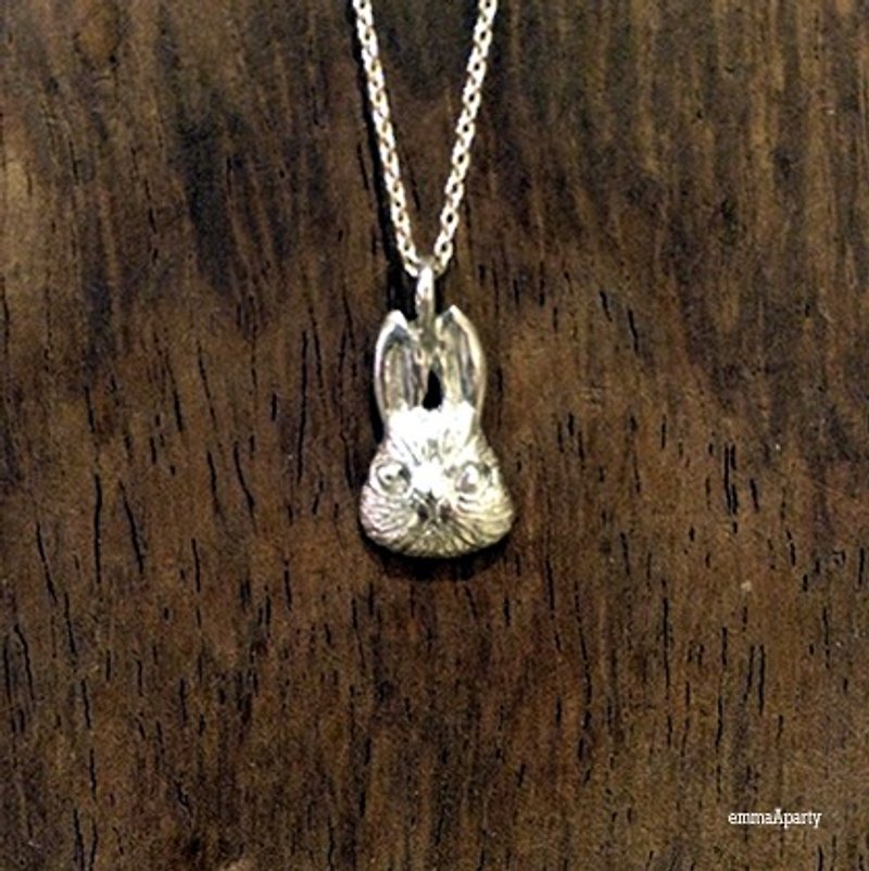 Handmade silver necklaces'& # 39; bunnies'& # 39; - สร้อยคอ - โลหะ 