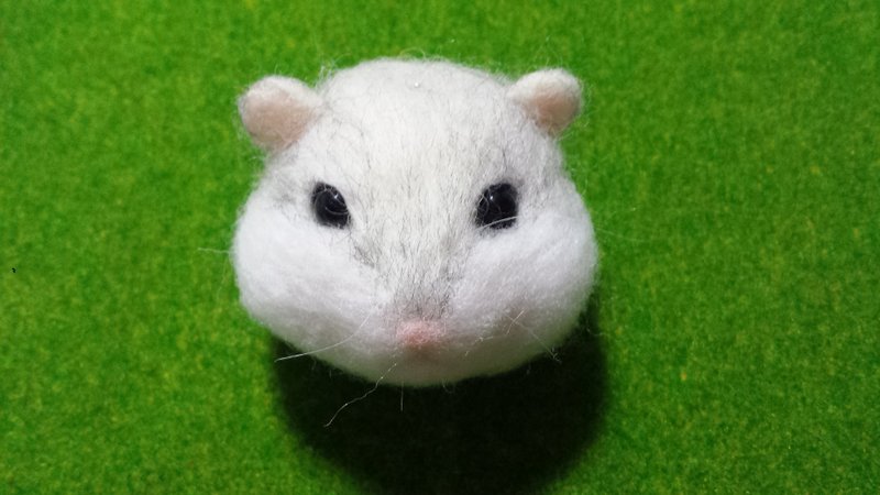 ☆ wool felt hamster head Tsai ☆ (customized) - อื่นๆ - ขนแกะ หลากหลายสี