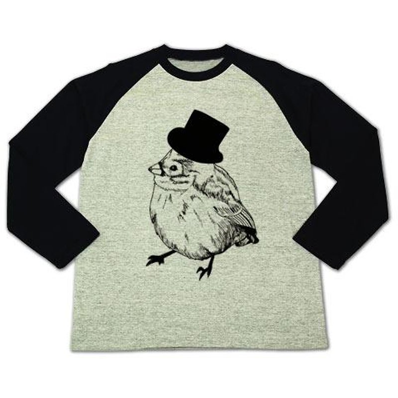 BIRD HAT（Raglan sleeve） - Tシャツ メンズ - その他の素材 