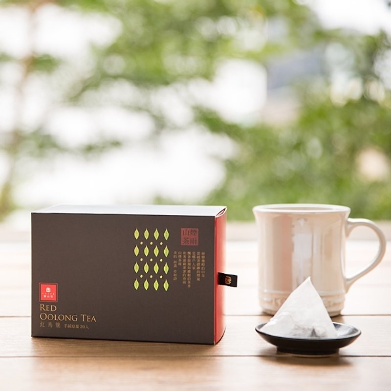 Yu Shan Fang Original Leaf Triangle Three-Dimensional Tea Bag Organic Red Oolong (20 in) - Tea - Fresh Ingredients 