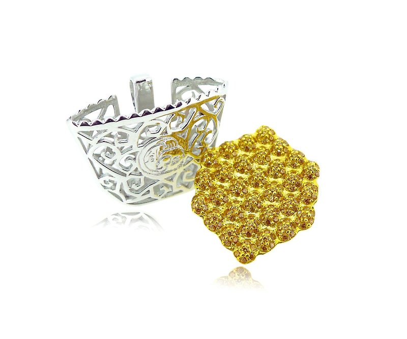 HK009 ~ 925 Silver Swarovski Egg shape pendant (23mm) even 18 " Italy Silver Necklace - Necklaces - Gemstone Multicolor