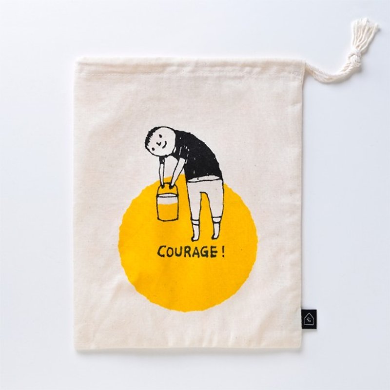 Lift the courage! The shaped pouch - Toiletry Bags & Pouches - Other Materials Yellow