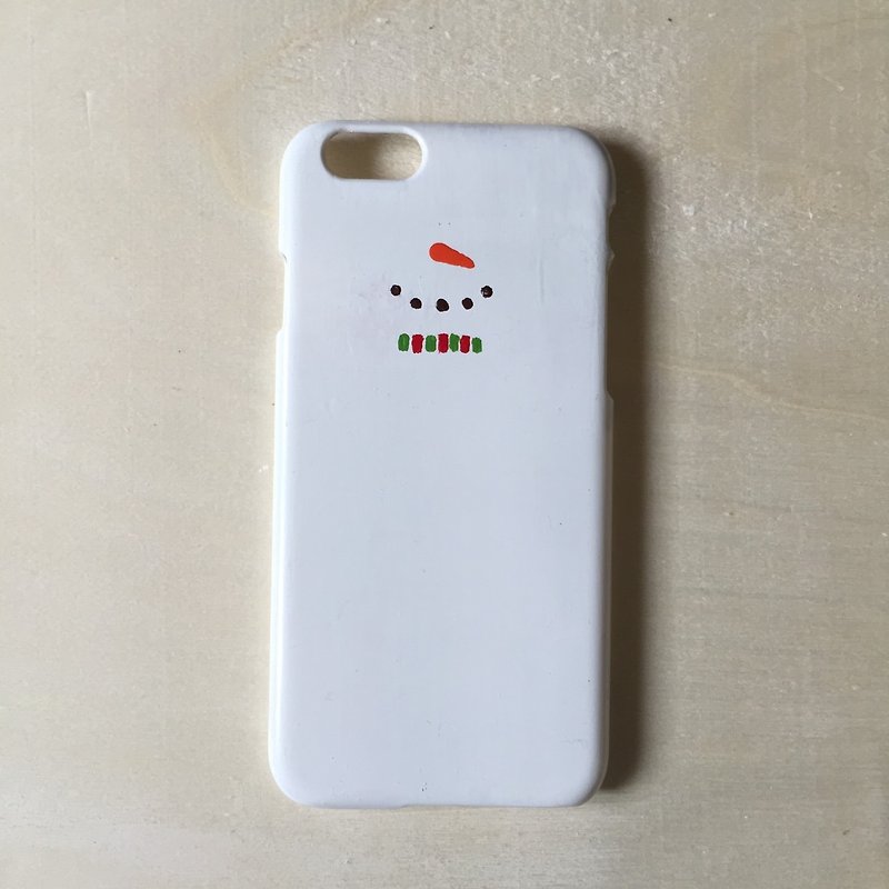 Snowman Snowman hand-painted mobile phone case IPHONE: HTC: SONY: SAMSUNG: ASUS: OPPO - เคส/ซองมือถือ - สี ขาว