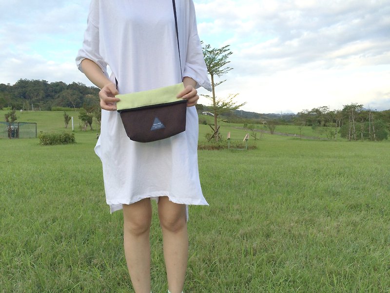 MaryWil Colorful Shoulder Bag-Grass Green/Black - กระเป๋าแมสเซนเจอร์ - วัสดุอื่นๆ หลากหลายสี