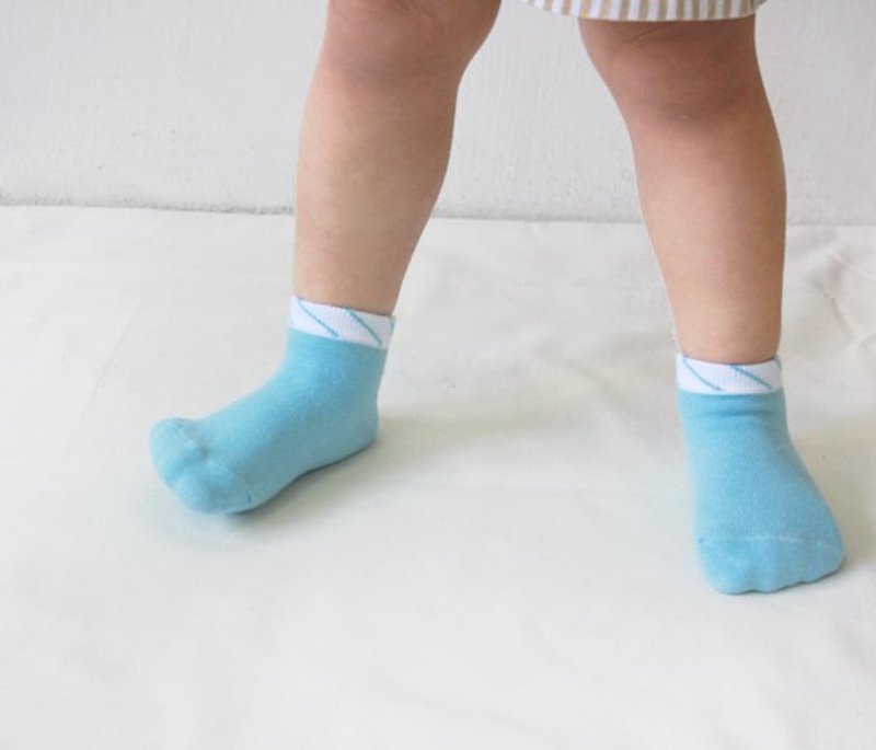 rain on the sea 1/2 socks - Socks - Other Materials Blue