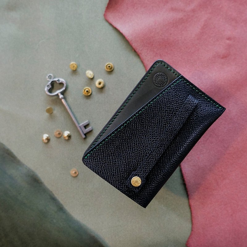 isni pull & push key bag special three-dimensional shape  design key bag - Keychains - Genuine Leather Green