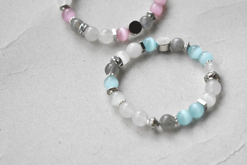 ZHU. handmade bracelet | light summer (Christmas gift / sister / natural stone) - Bracelets - Other Materials 